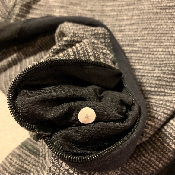 Lululemon Think Fast Long Sleeve Top Heathered Black Grey Activewear Pullover - Picture 11 of 14